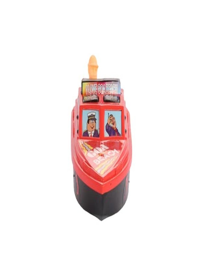Shinsei Speed Boat Maintenance Free Pullback Spring Action Race Toy Gift for Boys 3+ Years. Strong ABS Plastic, NO Sharp Edges, BIS Certified. Pack of 1, Color White - Image 3